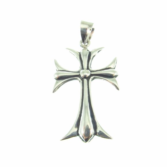 Solid 925 Sterling Silver Maltese Cross Pendant, Gothic Biker Jewelry for Men - Picture 8 of 9